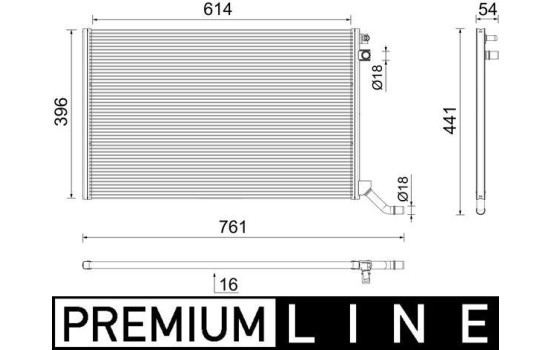 Radiator, engine cooling BEHR *** PREMIUM LINE ***