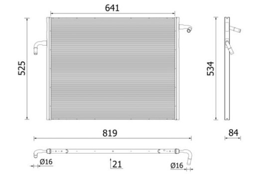 Radiator, engine cooling BEHR *** PREMIUM LINE ***, Image 10