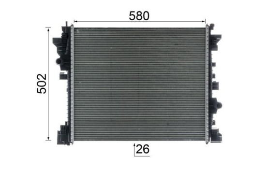 Radiator, engine cooling BEHR *** PREMIUM LINE ***, Image 10