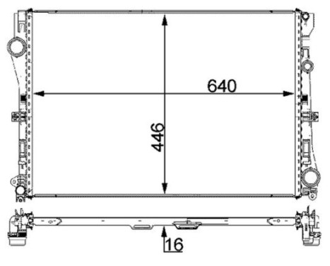 Radiator, engine cooling BEHR *** PREMIUM LINE ***