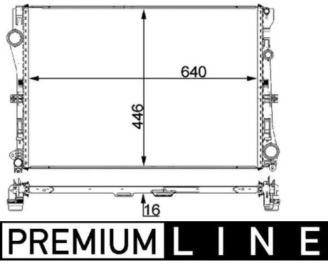 Radiator, engine cooling BEHR *** PREMIUM LINE ***, Image 2