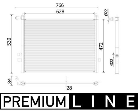 Radiator, engine cooling BEHR *** PREMIUM LINE ***