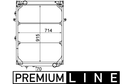 Radiator, engine cooling BEHR *** PREMIUM LINE ***, Image 2