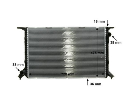 Radiator, engine cooling BEHR *** PREMIUM LINE ***, Image 6