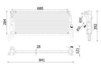 Radiator, engine cooling BEHR *** PREMIUM LINE ***