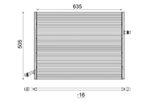 Radiator, engine cooling BEHR *** PREMIUM LINE ***, Image 11