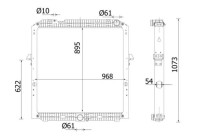 Radiator, engine cooling BEHR