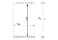 Radiator, engine cooling BEHR