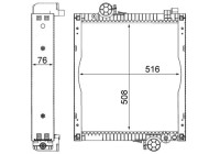 Radiator, engine cooling BEHR