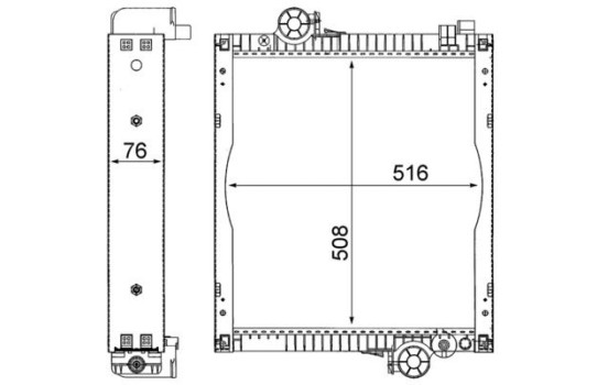 Radiator, engine cooling BEHR