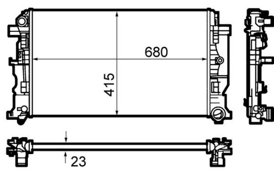 Radiator, engine cooling BEHR, Image 7