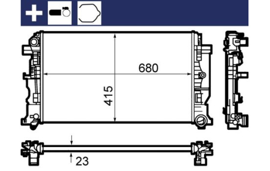 Radiator, engine cooling BEHR, Image 8