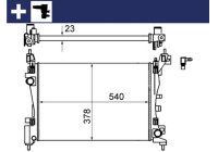 Radiator, engine cooling BEHR