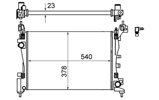 Radiator, engine cooling BEHR, Image 2