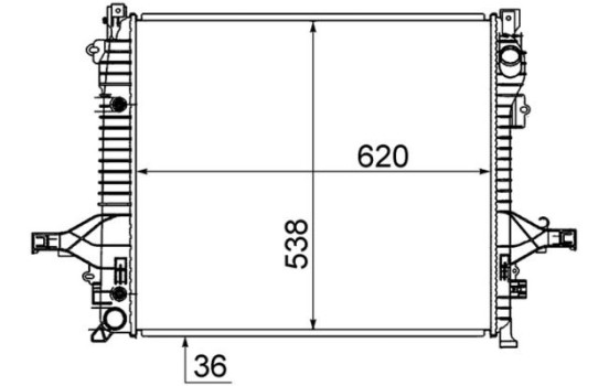 Radiator, engine cooling BEHR, Image 5