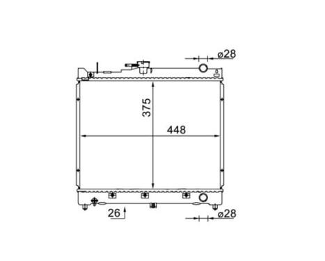 Radiator, engine cooling BEHR