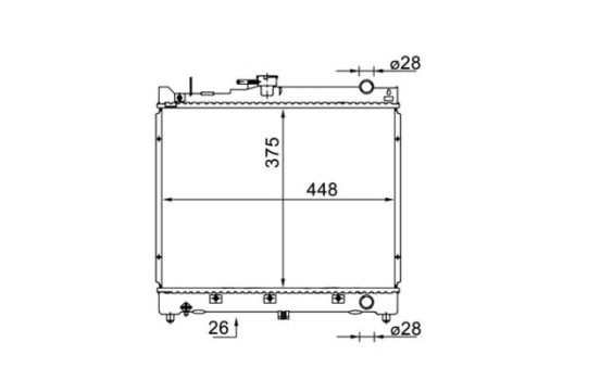 Radiator, engine cooling BEHR