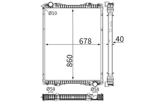 Radiator, engine cooling BEHR, Image 11
