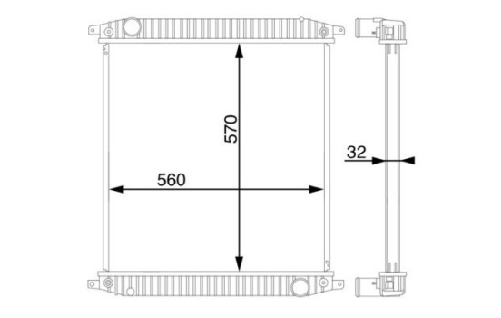 Radiator, engine cooling BEHR, Image 10