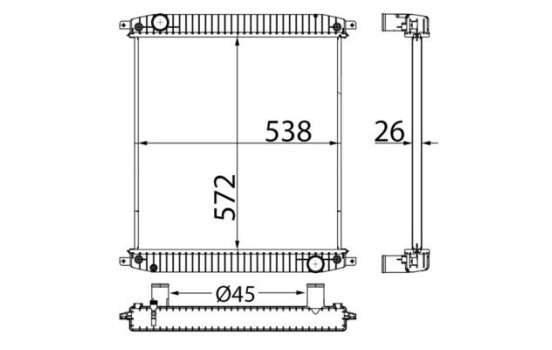 Radiator, engine cooling BEHR, Image 11