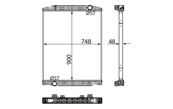 Radiator, engine cooling BEHR, Image 10