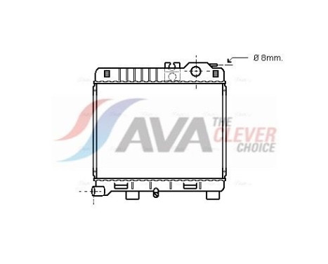 Radiator, engine cooling BW2033 Ava Quality Cooling