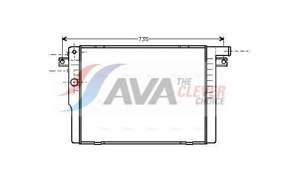 Radiator, engine cooling BW2091 Ava Quality Cooling