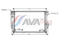 Radiator, engine cooling BW2094 Ava Quality Cooling