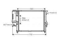Radiator, engine cooling BW2122 Ava Quality Cooling