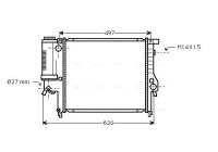 Radiator, engine cooling BW2124 Ava Quality Cooling