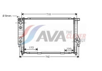 Radiator, engine cooling BW2134 Ava Quality Cooling