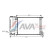 Radiator, engine cooling BW2135 Ava Quality Cooling, Thumbnail 2