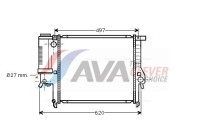 Radiator, engine cooling BW2139 Ava Quality Cooling
