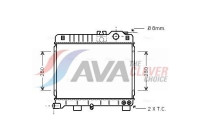 Radiator, engine cooling BW2151 Ava Quality Cooling