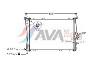 Radiator, engine cooling BW2343 Ava Quality Cooling