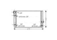 Radiator, engine cooling BW2354 Ava Quality Cooling