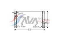 Radiator, engine cooling BW2354 Ava Quality Cooling