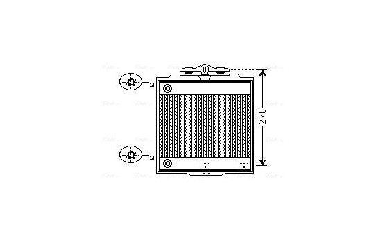 Radiator, engine cooling BW2366 Ava Quality Cooling