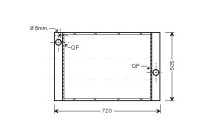 Radiator, engine cooling BW2372 Ava Quality Cooling