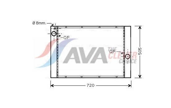 Radiator, engine cooling BW2372 Ava Quality Cooling