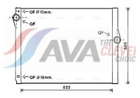 Radiator, engine cooling BW2420 Ava Quality Cooling