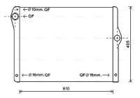 Radiator, engine cooling BW2430 Ava Quality Cooling