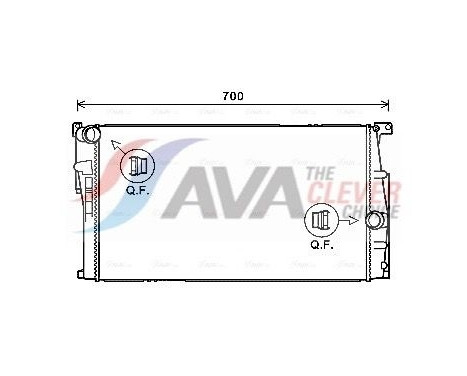 Radiator, engine cooling BW2446 Ava Quality Cooling