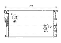 Radiator, engine cooling BW2455 Ava Quality Cooling