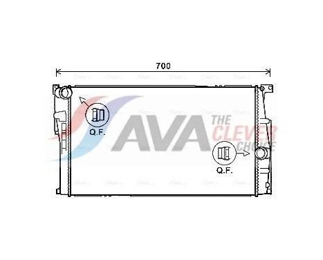 Radiator, engine cooling BW2455 Ava Quality Cooling