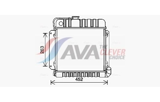 Radiator, engine cooling BW2575 Ava Quality Cooling