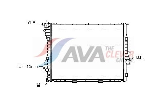 Radiator, engine cooling BWA2275 Ava Quality Cooling
