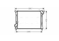 Radiator, engine cooling BWA2307 Ava Quality Cooling