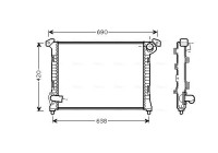 Radiator, engine cooling BWA2314 Ava Quality Cooling