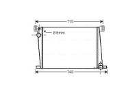 Radiator, engine cooling BWA2356 Ava Quality Cooling